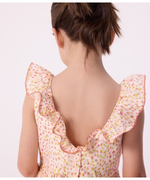 PETIT BATEAU（プチバトー） ワンピース プリントワンピース キッズ 