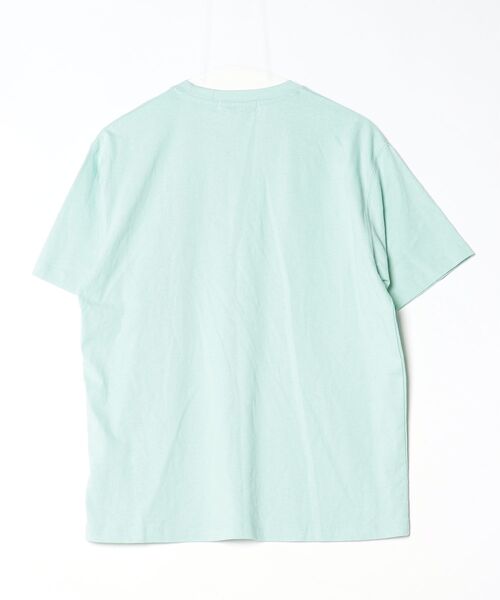 「INHERIT」 ワンポイント半袖Tシャツ M グリーン メンズ_画像2