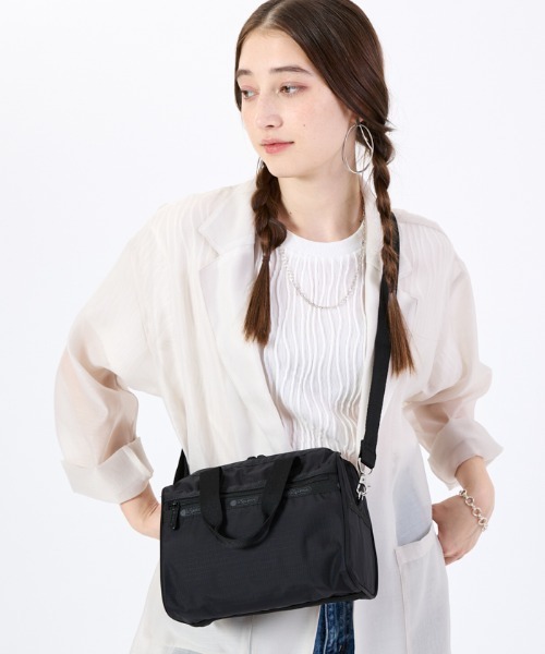 【LeSportsac】2way ショルダーバッグ ブラック ストーン LeSportsac（レスポートサック） 2WAYバッグ FREE ブラック レディース