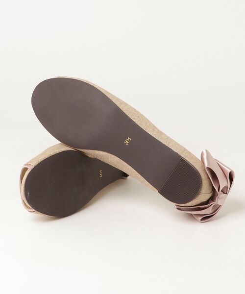 「Boisson Chocolat」 フラットパンプス 24.5cm ベージュ レディース_画像3