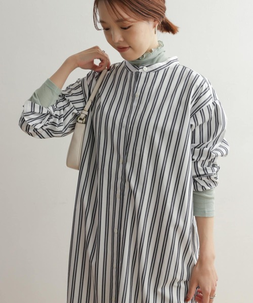 「URBAN RESEARCH DOORS」 長袖ワンピース MEDIUM ホワイト レディース_画像2