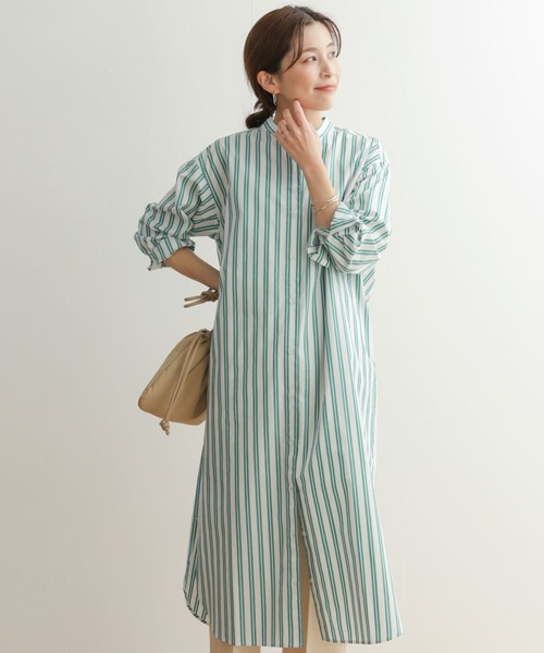 「URBAN RESEARCH DOORS」 長袖ワンピース MEDIUM ホワイト レディース_画像3