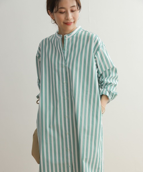 「URBAN RESEARCH DOORS」 長袖ワンピース MEDIUM ホワイト レディース_画像4