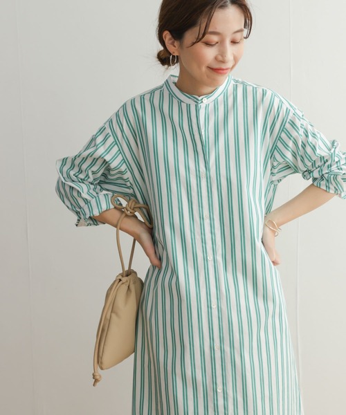「URBAN RESEARCH DOORS」 長袖ワンピース MEDIUM ホワイト レディース_画像5
