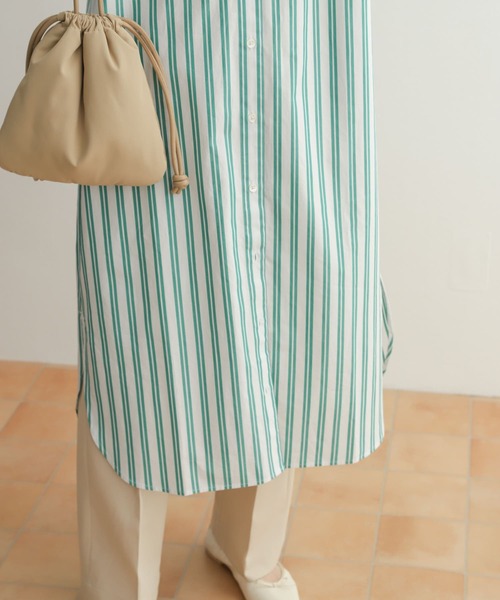 「URBAN RESEARCH DOORS」 長袖ワンピース MEDIUM ホワイト レディース_画像7