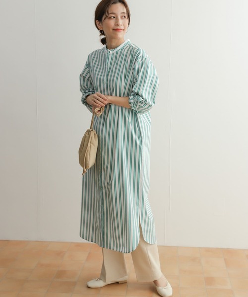 「URBAN RESEARCH DOORS」 長袖ワンピース MEDIUM ホワイト レディース_画像10