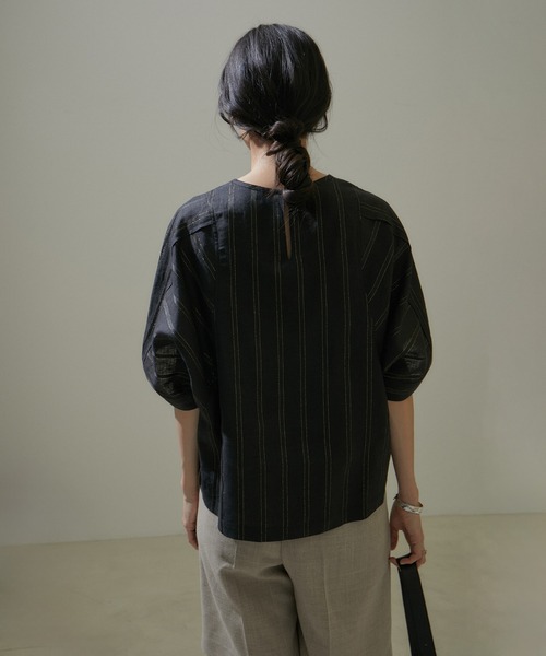 「SALON adam et rope'」 半袖ブラウス FREE ブラック系その他 レディース_画像6