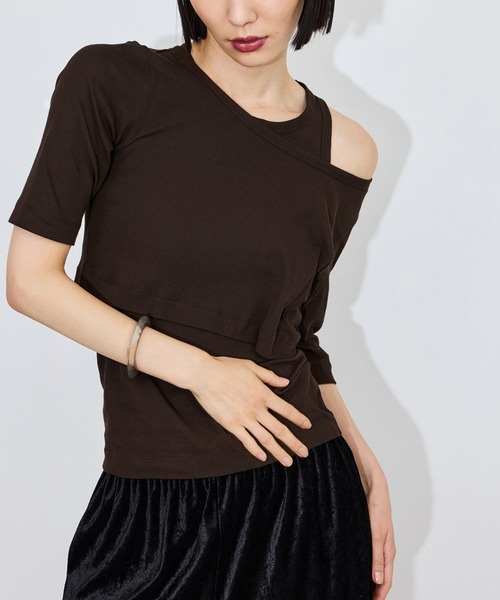 ADAM ET ROPE'（アダムエロペ） tシャツ ボーダーレイヤードSET TEE