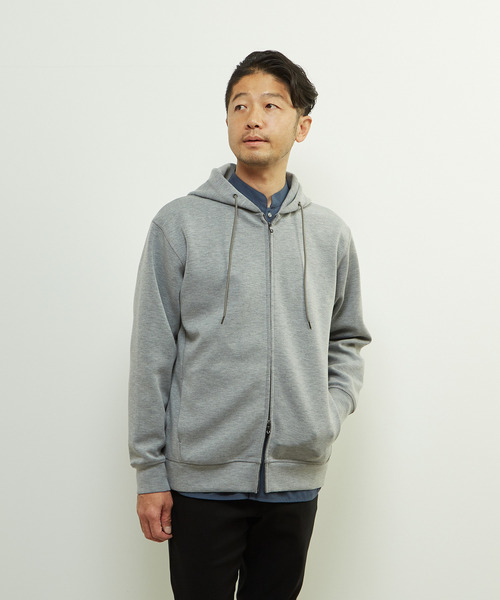 「MEN'S MELROSE」 ジップアップパーカー 3 グレー メンズ_画像2