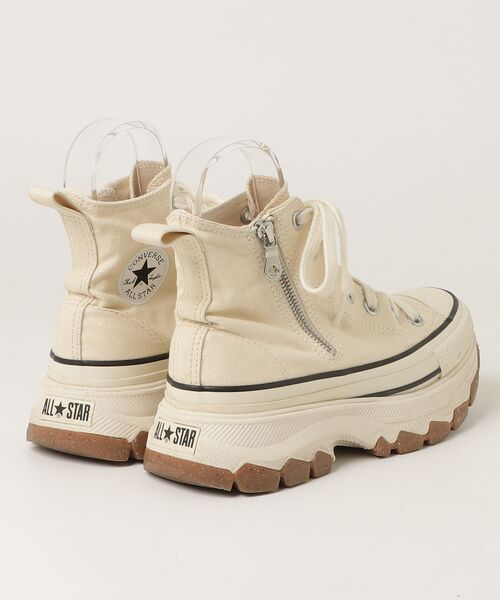「CONVERSE」 ハイカットスニーカー 23cm ベージュ レディース_画像2