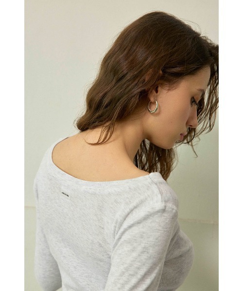 ALEXIA STAM（アリシアスタン） tシャツ Boat Neck 3/4 Sleeve Top / 7