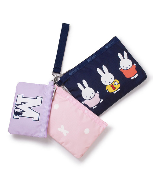 Miffy（ミッフィー） ポーチ 「LeSportsac×Miffy」WRISTLET POUCH SET