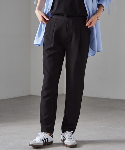 ★ちびーず★ PLST テーパードパンツ L ブラック 新品 ●25SS PLST(プラステ)公式 | メンズのスラックス (テーパード)
