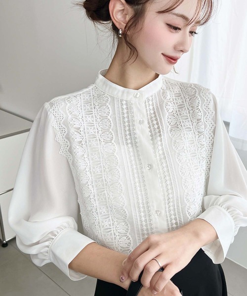 moment+ ブラウス シャツ 「累計販売枚数4万枚突破！」シフォンジョー