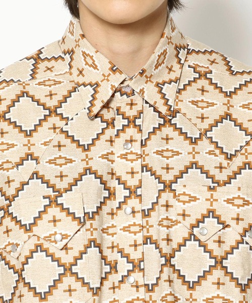 ROCKMOUNT（ロックマウント） シャツ 半袖 SS NATIVE SHIRT ウエスタン