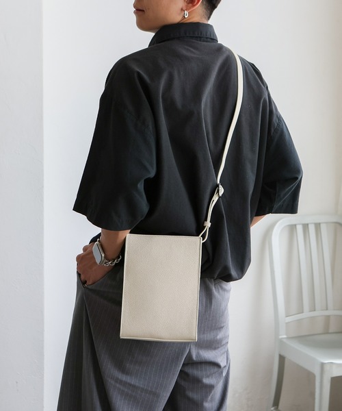 autt 本革ショルダークロスボディバッグ Mini Folded Bag org.jpg