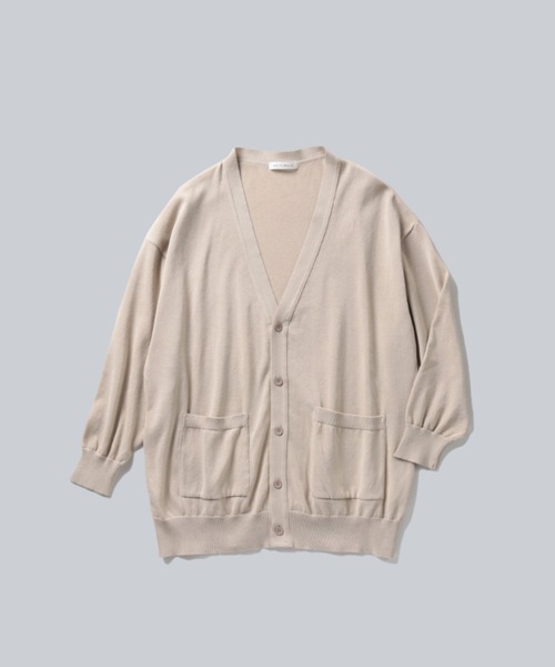 ニット セーター PAPER KNIT V-NECK CARDIGAN / 和紙混ニットVネックカーディガン 「 UVカット 」 レディース