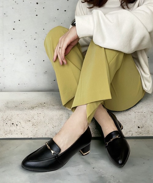 【Call It Spring】ビーガン Saylorr ブロックヒール ローファー Saylorr Black Women's Kitten heels | Call It Spring Canada
