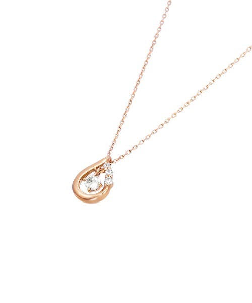 ネックレス 「6月誕生石」K18ピンクゴールド ネックレス レディースの画像