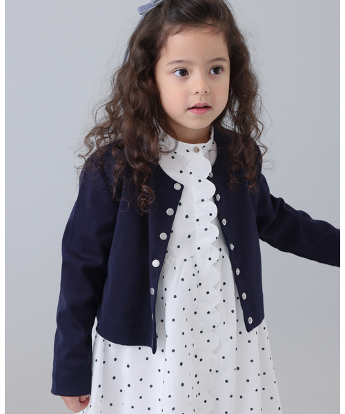 カーディガン 「BASIC」エトワールスナップカーディガンbaby-kids(80cm-150cm) レディース