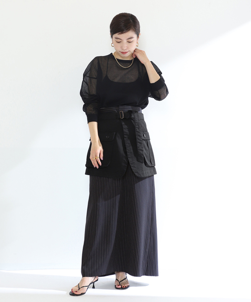 レディース スカート 「INSCRIRE/アンスクリア」Twill Unility Pocket 