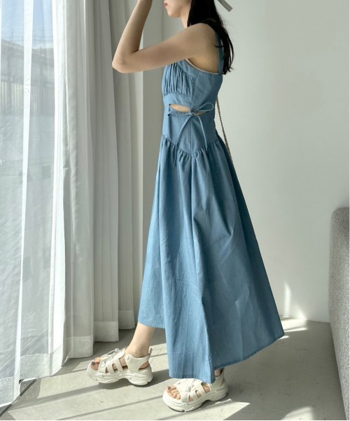 OLIVE des ワンピース 【WEB限定カラー有】肌見せキャミ