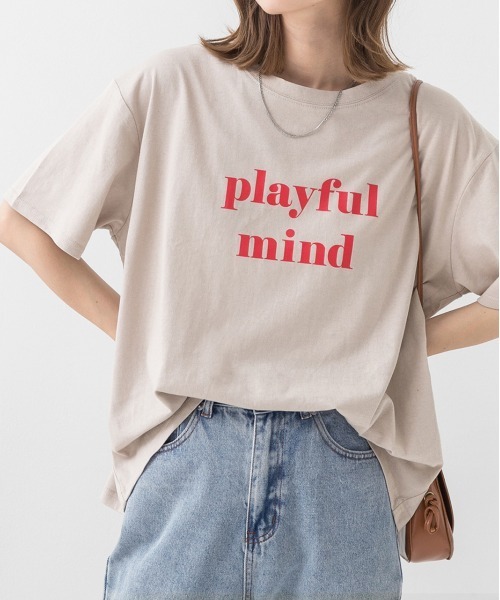 tシャツ ロゴプリント オーバーサイズ Tシャツ レディース | ad thie | 08