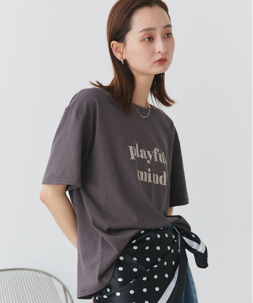 tシャツ ロゴプリント オーバーサイズ Tシャツ レディース | ad thie | 14