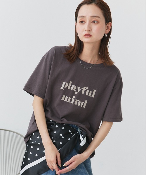 tシャツ ロゴプリント オーバーサイズ Tシャツ レディース | ad thie | 16