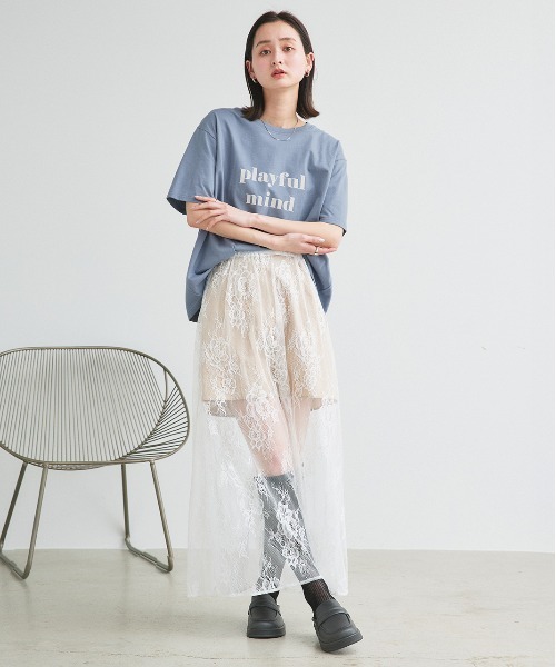 tシャツ ロゴプリント オーバーサイズ Tシャツ レディース | ad thie | 17