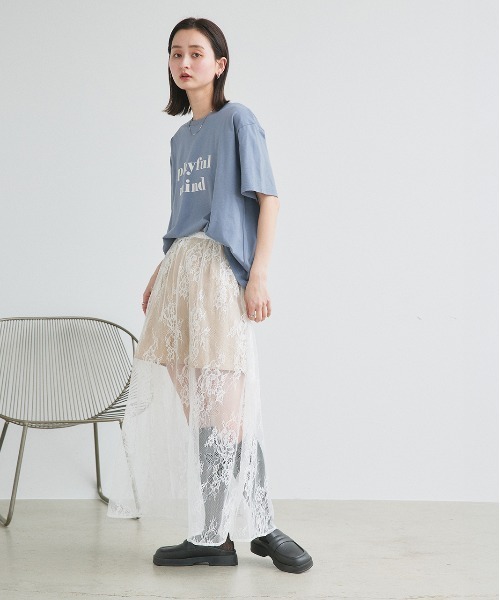tシャツ ロゴプリント オーバーサイズ Tシャツ レディース | ad thie | 19