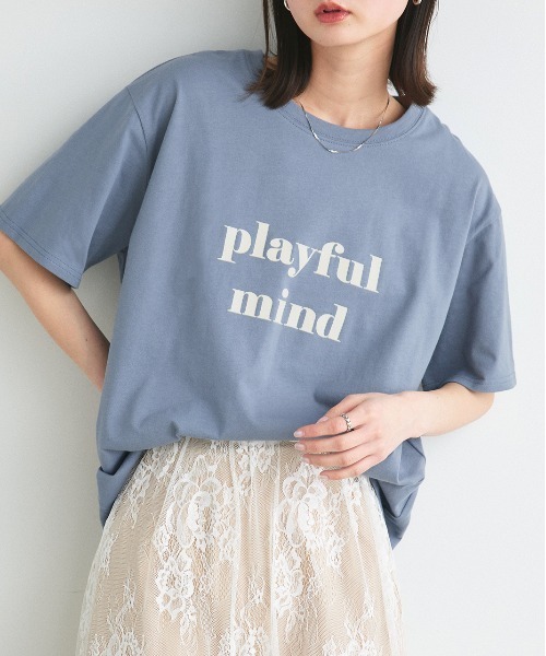 tシャツ ロゴプリント オーバーサイズ Tシャツ レディース | ad thie | 20