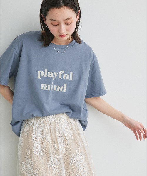 tシャツ ロゴプリント オーバーサイズ Tシャツ レディース | ad thie | 21