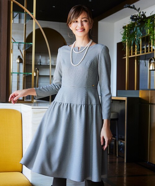 オシャレ⭐TOCCA】紺 フリル リボンワンピース サイズ0 （TOCCA