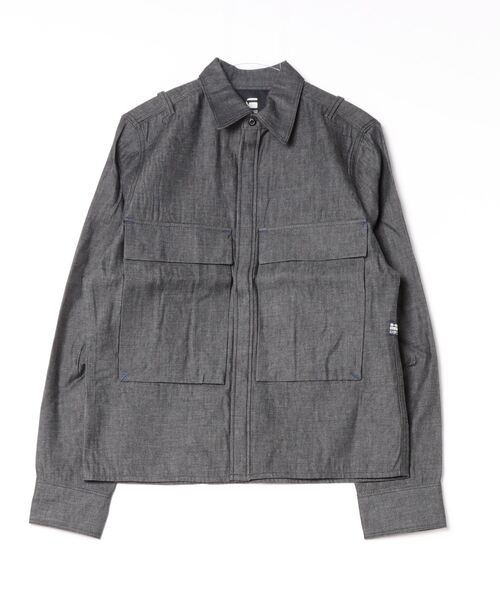 【美品】G-STAR RAW デニムユーティリティオーバーシャツ giamb_d25182