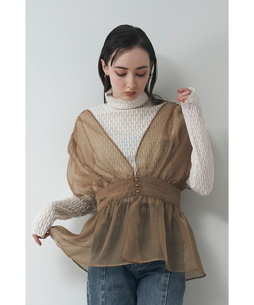 tシャツ オーガンジーシアビスチェ レディース Limue tシャツ オーガンジーシアビスチェ レディース : ZOZOTOWN
