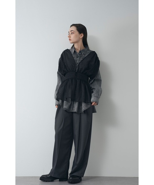 tシャツ オーガンジーシアビスチェ レディース Limue tシャツ オーガンジーシアビスチェ レディース : ZOZOTOWN