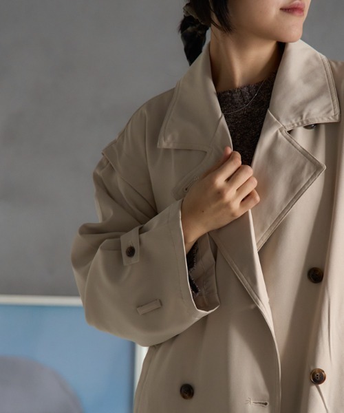 TRIANGLE PALETTE トレンチコート コート 2WAY袖取り外しロング