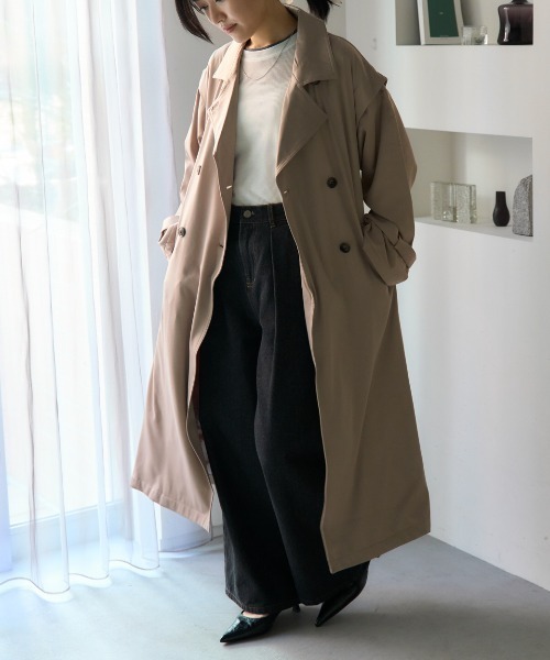 TRIANGLE PALETTE トレンチコート コート 2WAY袖取り外しロング