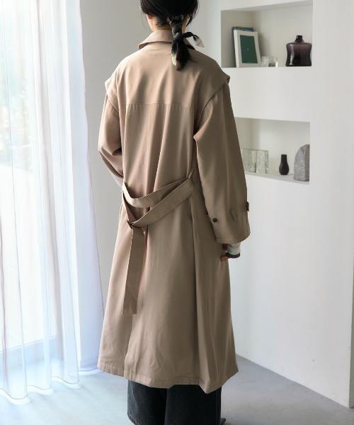 TRIANGLE PALETTE トレンチコート コート 2WAY袖取り外しロング