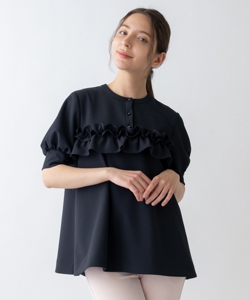 Sono tシャツ 「SONO/ソーノ」フリルフルチュニックプルオーバー