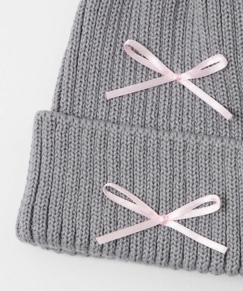 Venicew Pigtail グレー 編み込みひも付きニット帽 WEGO（ウィゴー） ニット帽 ニットキャップ WEGO/ribbon knit cap