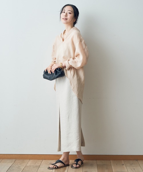 Rouge vif スカート ラメリネンスリットスカート : ZOZOTOWN