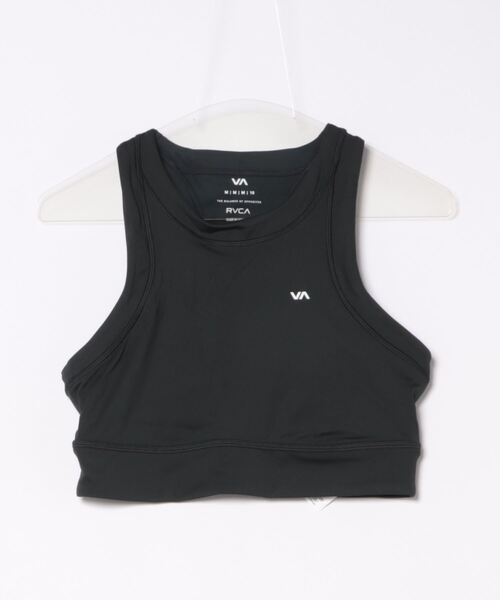 タンクトップ ノースリーブ RVCA SPORT レディース RIBBED TANK ブラトップ 「2024年夏モデル」/ルーカワンポイントブラトップ