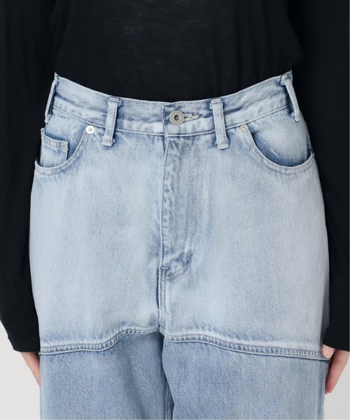 専用です❣️エディットフォールル カーブラインバイカラーデニム 34 EDIT. FOR LULU パンツ デニム ジーンズ 「追加」カーブライン