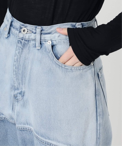 専用です❣️エディットフォールル カーブラインバイカラーデニム 34 EDIT. FOR LULU パンツ デニム ジーンズ 「追加」カーブライン