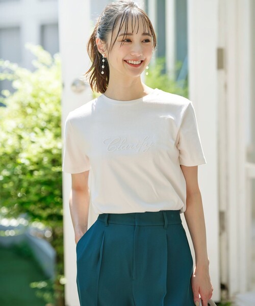 any SiS tシャツ エンボスロゴ Tシャツ レディース : ZOZOTOWN