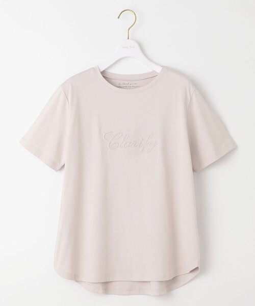 tシャツ エンボスロゴTシャツ レディース any SiS tシャツ エンボスロゴ Tシャツ レディース : ZOZOTOWN
