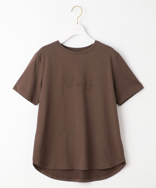 tシャツ エンボスロゴTシャツ レディース any SiS tシャツ エンボスロゴ Tシャツ レディース : ZOZOTOWN