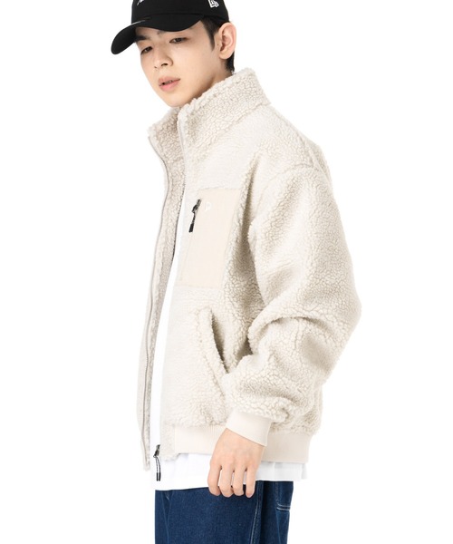 ニューエラ　ボアジャケット　ブルゾン NEW ERA ブルゾン アウター ニューエラ ボアファーフリース
